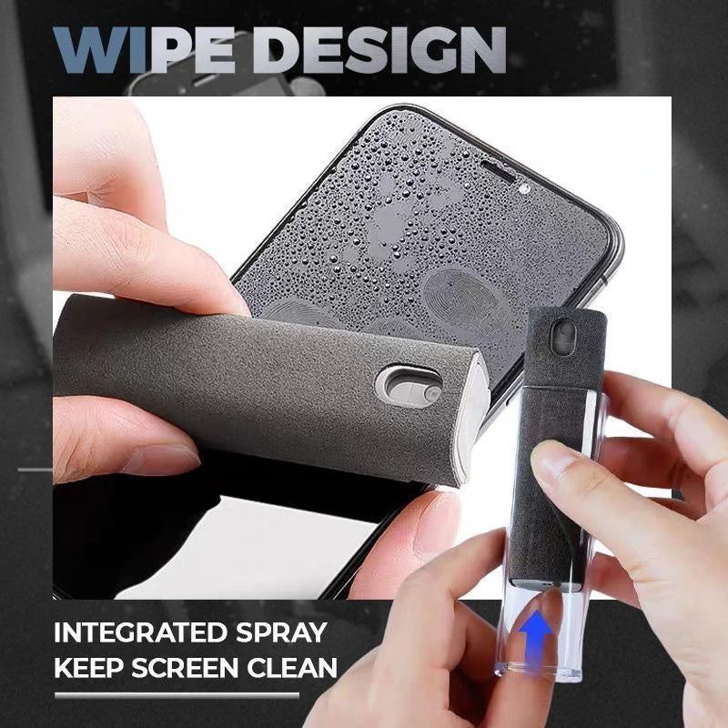 2 in 1 Microfiber Screen Cleaner Spray