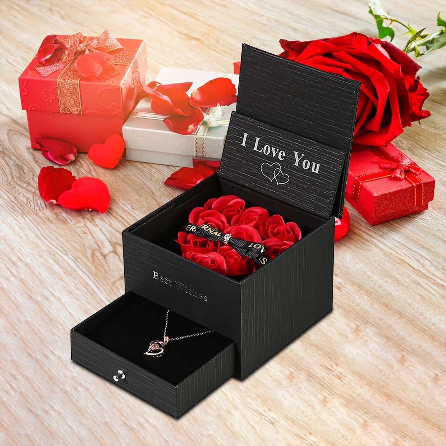 Rose Gift Box with Drawer