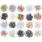 200 Pcs Acrylic Alphabet A-Z Heart Beads
