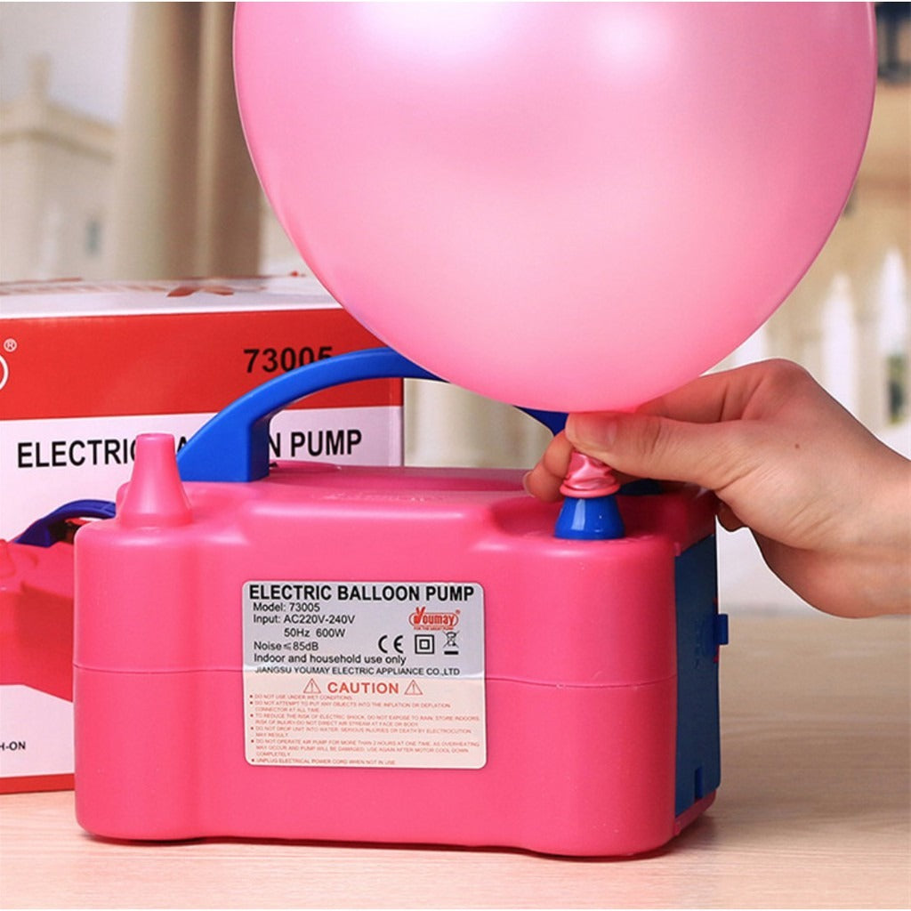 Electric Balloon Pump Balloon Portable Dual Nozzle Inflator Electric Birthday Balloon Party Inflatable Tools 220V
