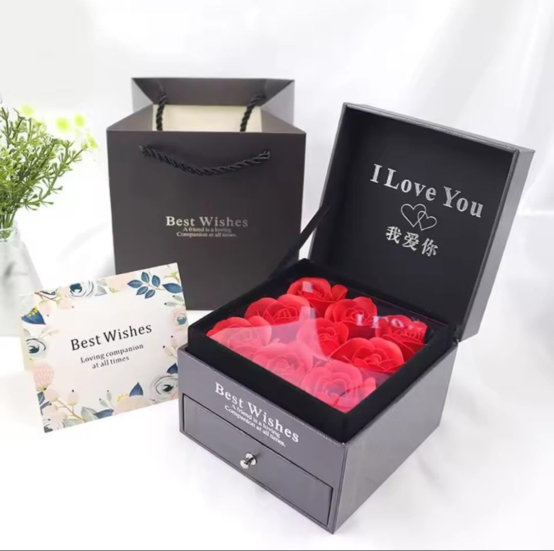 Rose Gift Box with Drawer