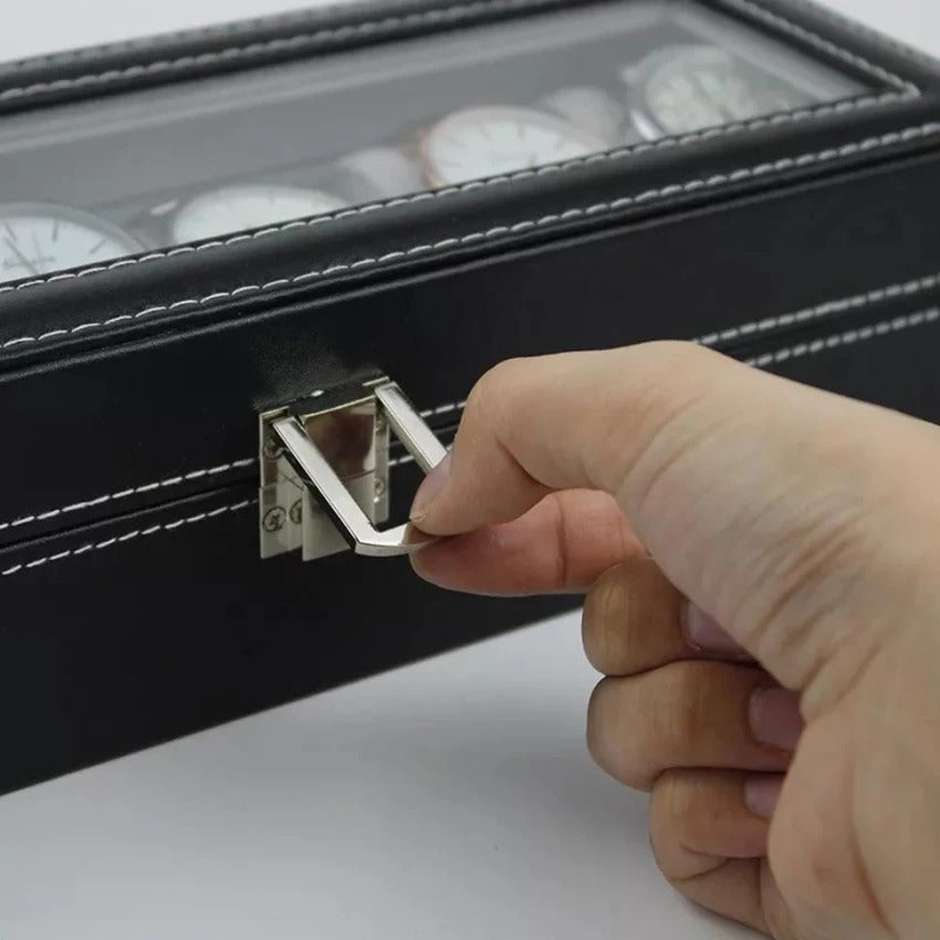 6 Slot Watch Boxes Organizer Pu Leather Material Best Quality