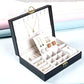 Faux Leather Jewelry Organizer Box Modern Quadrilateral Design for Earrings, , Rings, Necklaces & Bracelets, Multi-Compartment