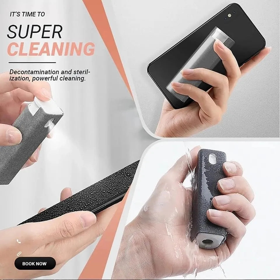 2 in 1 Microfiber Screen Cleaner Spray