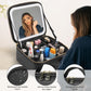 Travel Makeup organizer With 3 Changing LED Light (Makeup not included )