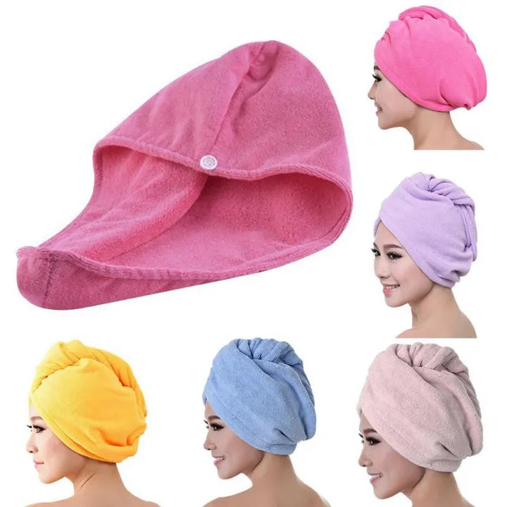 Mirco Fiber Hair Cap Towel Pack Of 3