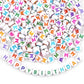 200 Pcs Acrylic Alphabet A-Z Heart Beads