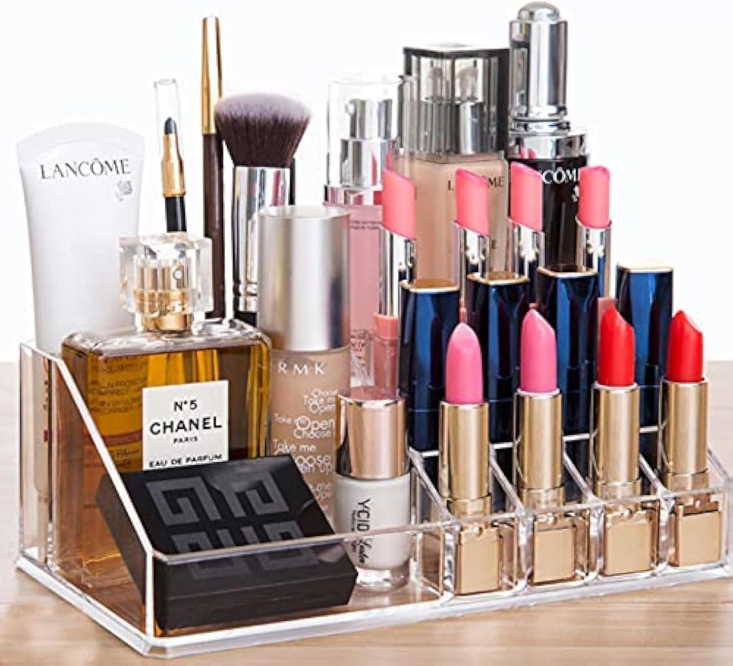 Acrylic Clear Makeup Organizer Skin Care Cosmetic Display Cases For Jewelry  Accessories lip gloss Perfum Tray Lipstick