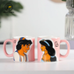 Aladdin & Jasmine Couple Ceramic Mug Set – 2 Pcs, 300ml