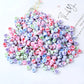 200 Pcs Acrylic Alphabet A-Z Heart Beads