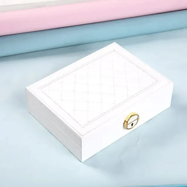 Jewelry Organizer Box Modern Quadrilateral Design