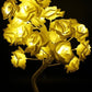 Rose Flower Table Lamp, Valentine Tree Fairy Lights 24LED Rose Flower Tree Lights