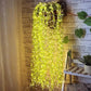 Artificial Vine Leaf Curtain LED String Copper Light, 200 LEDs, 8 Modes, Adjustable Brightness, AC Plug, 3x1m- Ideal for Bedroom, Garden & Birthday Decor (Warm White, 3x1Meter)
