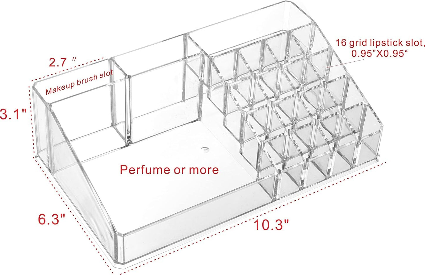 Acrylic Clear Makeup Organizer Skin Care Cosmetic Display Cases For Jewelry  Accessories lip gloss Perfum Tray Lipstick