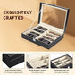 8 Slot Glasses Organizer Pu leather Material High Quality Box