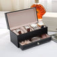 4 Slot Watches With Draw Jewellery Organizer Pu Leather Material High Quality