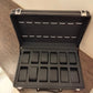 12 Slot Premium Quality Full Black Pu Leather Watch Box Organizer