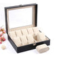 10 Slot Watch Boxes Organizer Pu Leather Material Best Quality