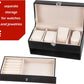 4 Slot Watches With Draw Jewellery Organizer Pu Leather Material High Quality