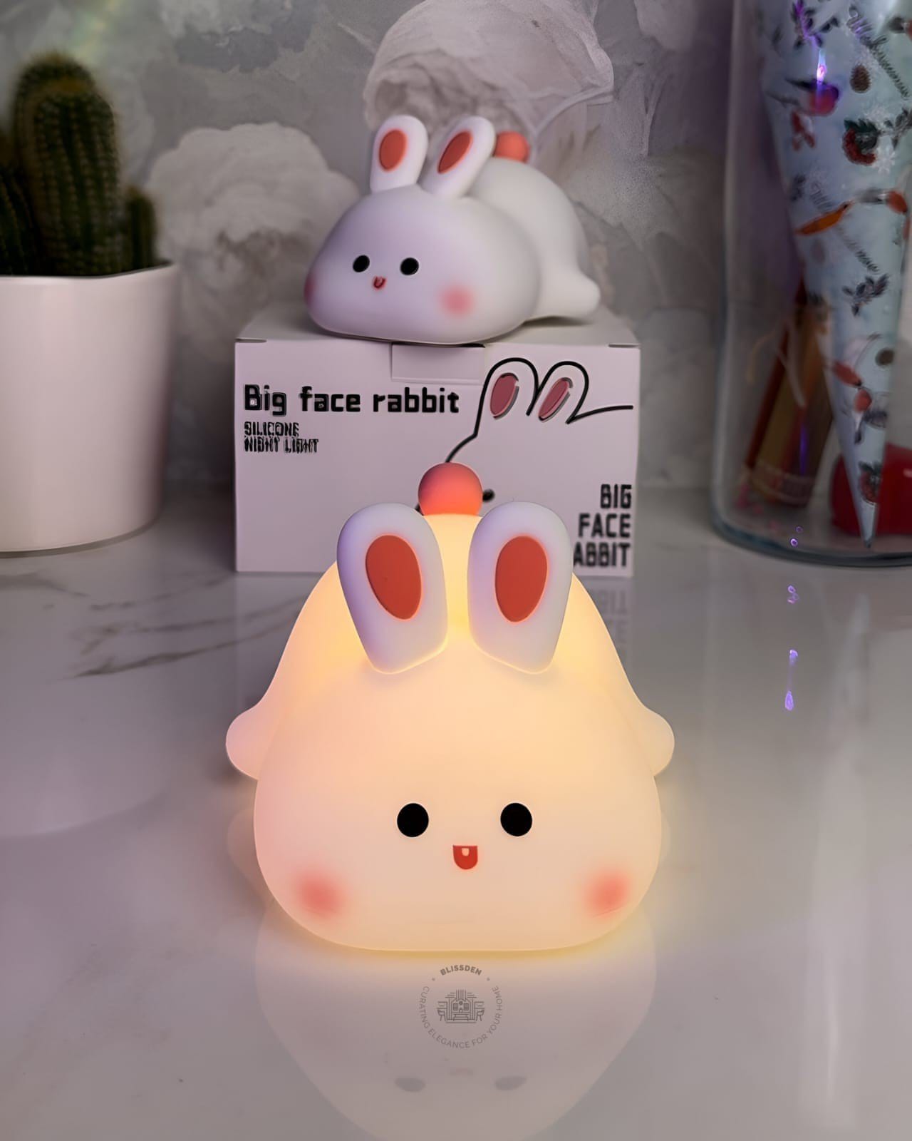 Cute Panda Silicone LED Night Light – Rechargeable Bedside Lamp for Kids & Home Decor desgn Selction from variant