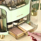 Elegant Acrylic Makeup Organizer with Drawers – Multi-Functional Dustproof Cosmetic Storage Box