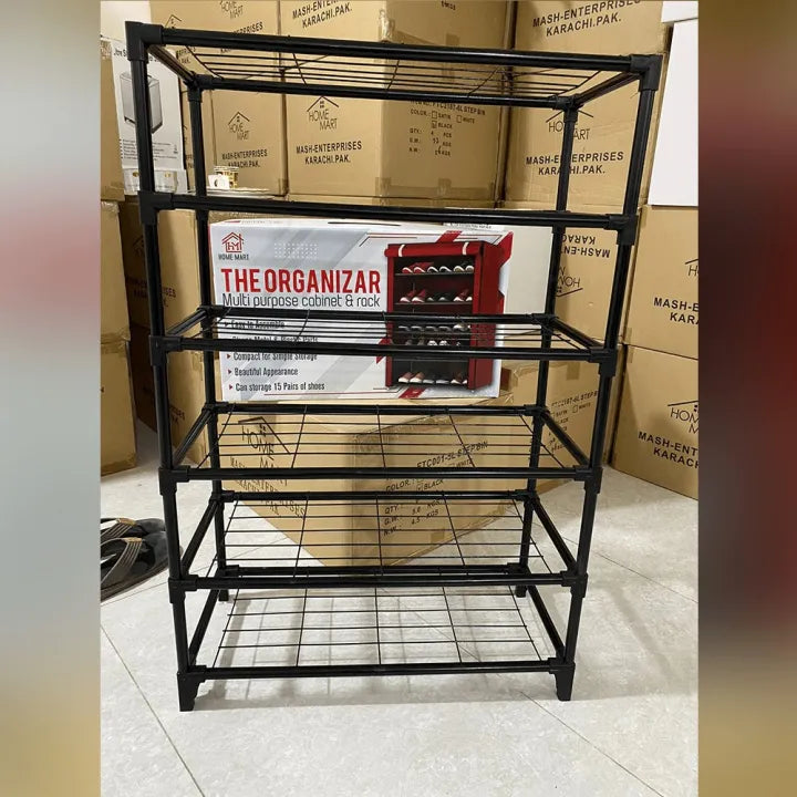 5 Layers Shoes Organizer With Dustproof Cover