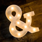 LED Alphabet Led letterA TO Z Light Up Marquee Letters for Night Light Wedding Birthday Party (1 Piece )