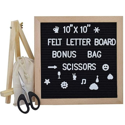 Felt Letter Board, Changeable Letter Board with Letters White 332 Piece - for Baby Announcements, Milestones, Home Decor 332 letter