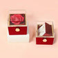 Rotating Rose Flower Jewelry Box Ring Earrings Necklace Storage Boxes Wedding Valentine's Day Gift Boxes for Lovers