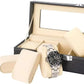 6 Slot Watch Boxes Organizer Pu Leather Material Best Quality