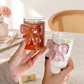 Cute Pink Bow Glass Cup – Coquette Aesthetic Drinking Glass (1 Pc)