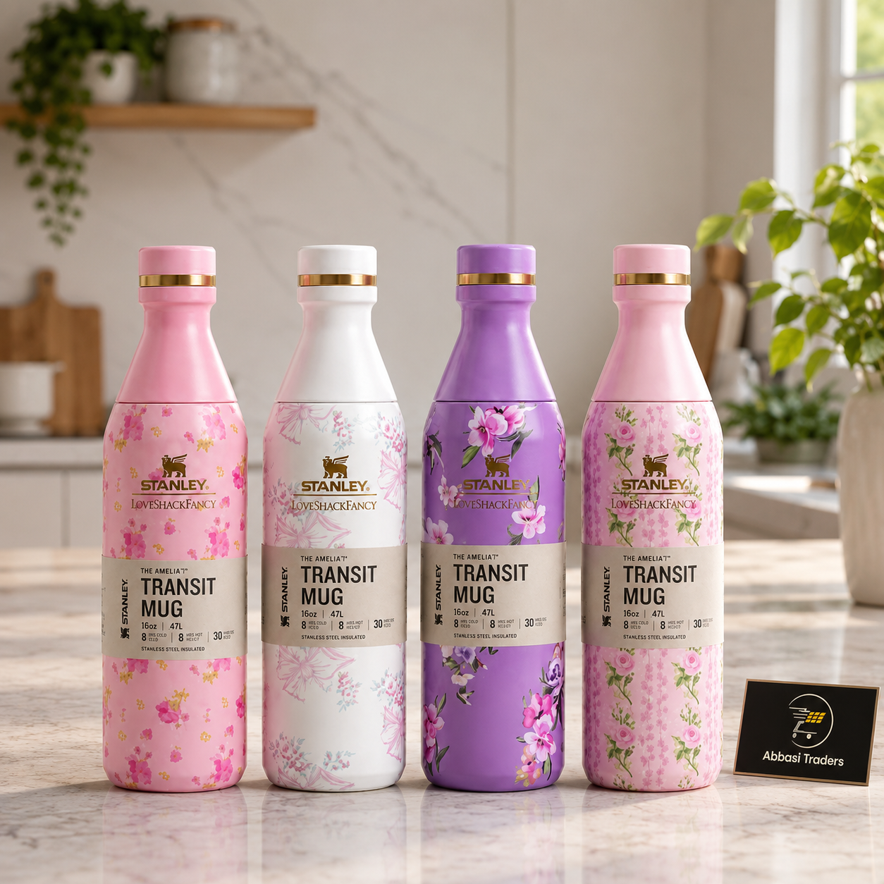 Stanley x LoveShackFancy All Day Slim Bottle 16oz (473ml)