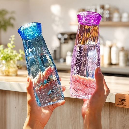 Diamond Glass Water Bottle 450ml