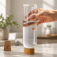 Borosilicate Glass Bottle with Bamboo Lid – 500ml