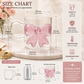 Cute Pink Bow Glass Cup – Coquette Aesthetic Drinking Glass (1 Pc)