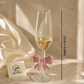 Pink Bow Wine & Champagne Glass – Coquette Style