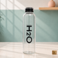 Danny Home Borosilicate Glass Beverage H2O Bottle, 750ml