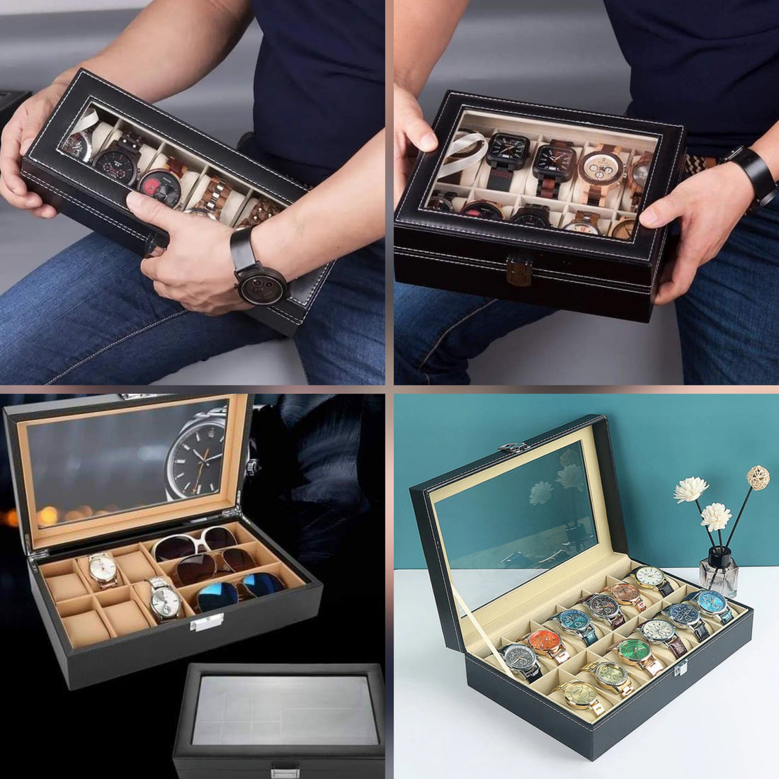 Watch Boxes And Jewellery Boxes Pu Leather Material Best Quality Many Many Variant Available