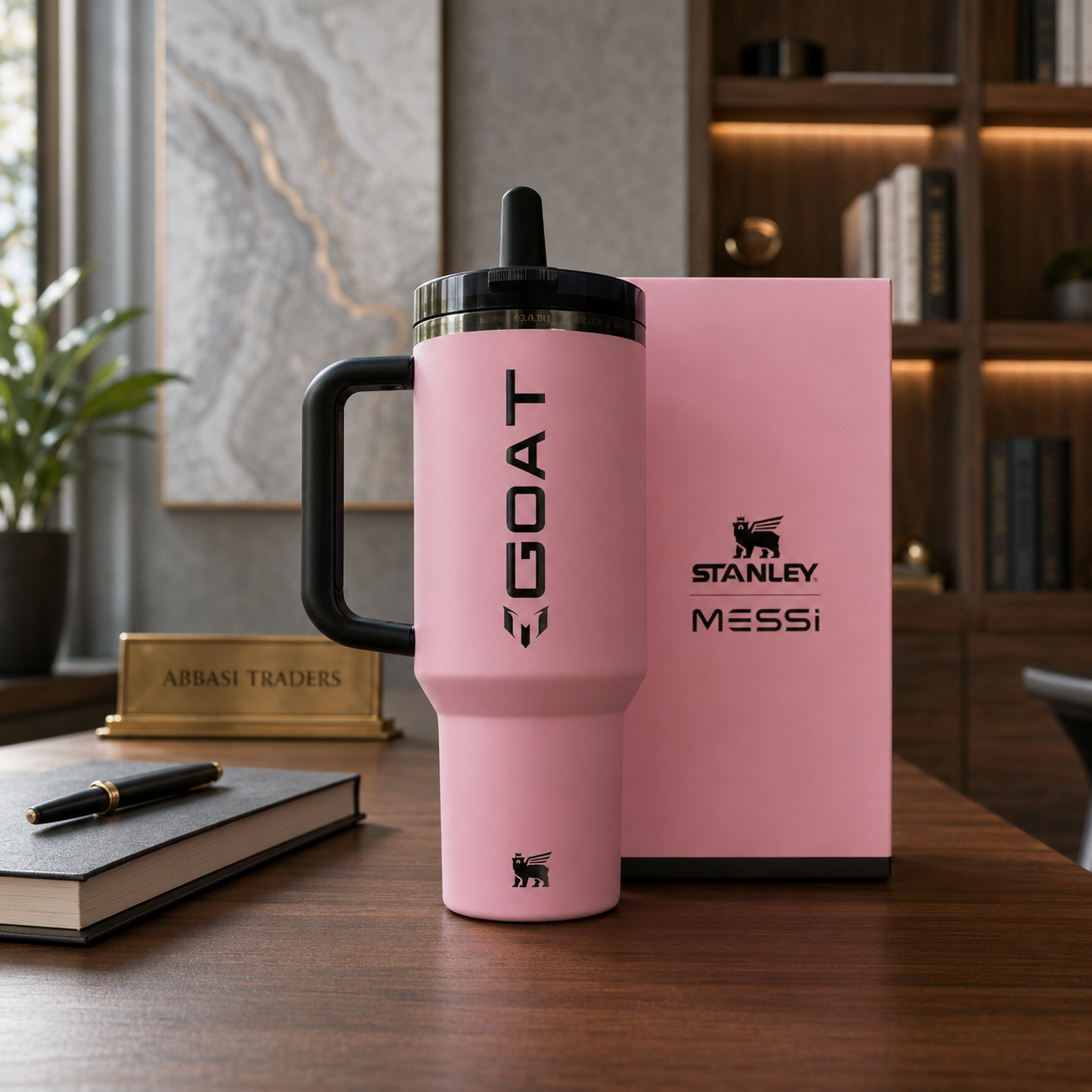 THE MESSI X STANLEY QUENCHER PROTOUR FLIP STRAW TUMBLER | 40 OZ