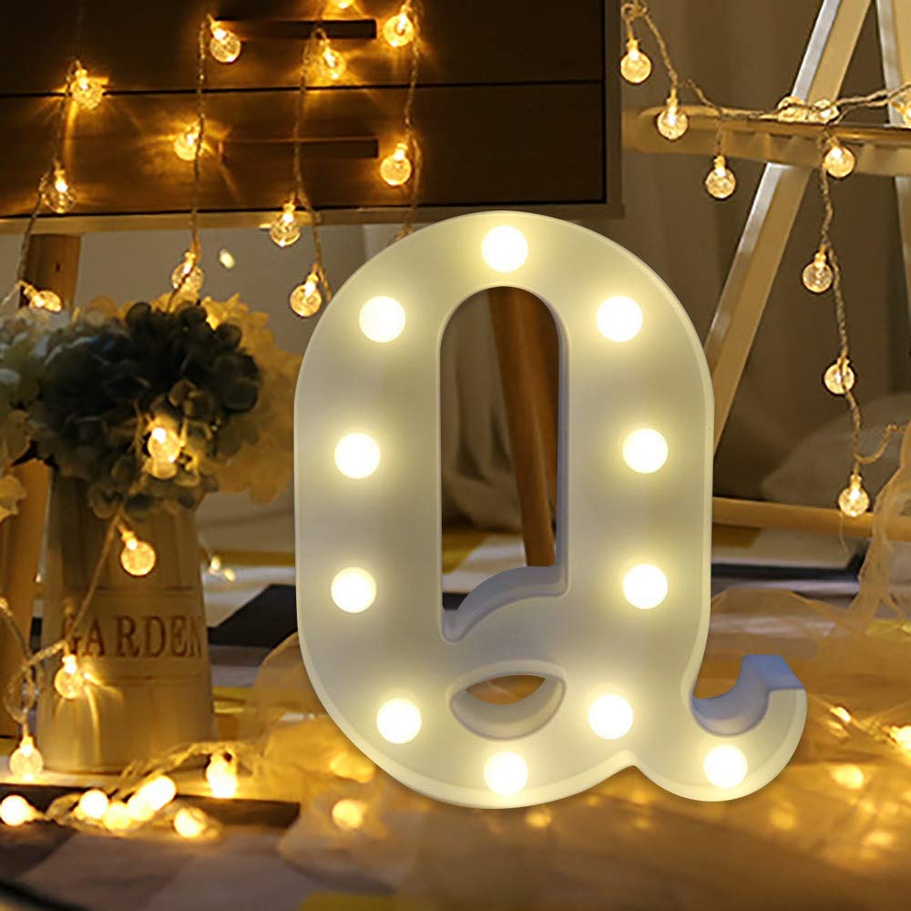 LED Alphabet Led letterA TO Z Light Up Marquee Letters for Night Light Wedding Birthday Party (1 Piece )