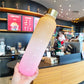 Frosted Water Bottle with Time Marker 1000ml