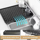 Silicone Dish Drainer Mat for Kitchen Sink & Counter