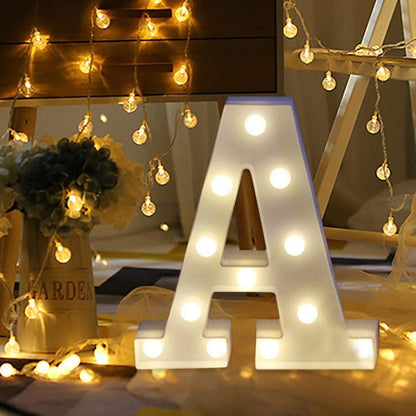 LED Alphabet Led letterA TO Z Light Up Marquee Letters for Night Light Wedding Birthday Party (1 Piece )