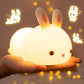 Cute Panda Silicone LED Night Light – Rechargeable Bedside Lamp for Kids & Home Decor desgn Selction from variant