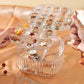 3 layer Acrylic transparent jewellery organizer Ring Necklace Storage