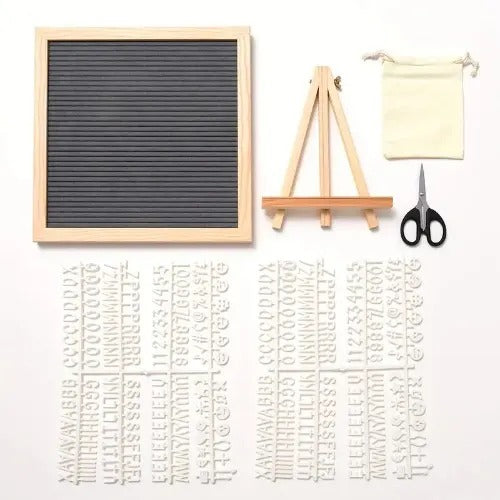 Felt Letter Board, Changeable Letter Board with Letters White 332 Piece - for Baby Announcements, Milestones, Home Decor 332 letter