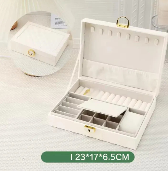 Jewelry Organizer Box Modern Quadrilateral Design