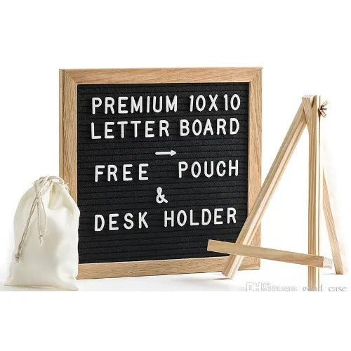 Felt Letter Board, Changeable Letter Board with Letters White 332 Piece - for Baby Announcements, Milestones, Home Decor 332 letter