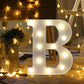 LED Alphabet Led letterA TO Z Light Up Marquee Letters for Night Light Wedding Birthday Party (1 Piece )