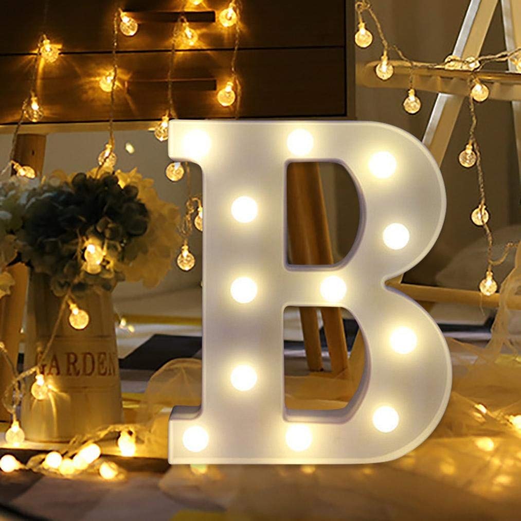 LED Alphabet Led letterA TO Z Light Up Marquee Letters for Night Light Wedding Birthday Party (1 Piece )